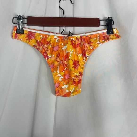 NWOT Vix Paula Hermanny lowana mustard giulia brazilian string bottom size M - Picture 3 of 8